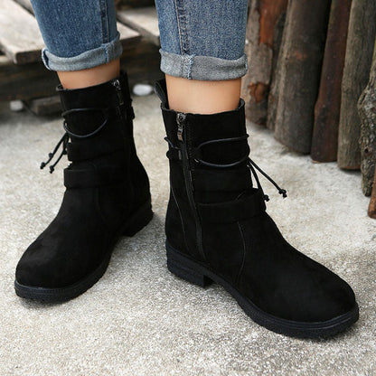 Botas de ante con plataforma